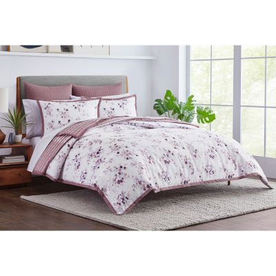 Fieldcrest Watercolor Floral 3-pc. Floral Comforter Set