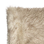 Fieldcrest Luxury Faux Fur Square Throw Pillow