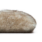 Fieldcrest Luxury Faux Fur Square Throw Pillow