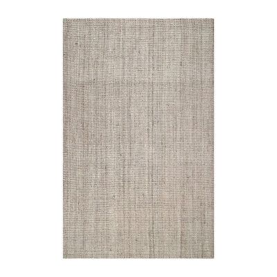 nuLoom Hand Woven Ashli Solid Jute Rug