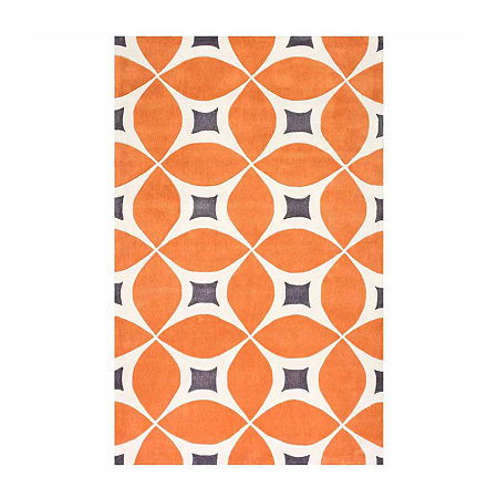 NuLoom Hand Tufted Gabriela Contemporary Rug, One Size, Orange