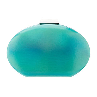 I. Miller Que Oval Irridescent Minaudiere Evening Bag