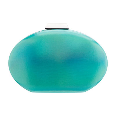 I. Miller Que Oval Irridescent Minaudiere Evening Bag