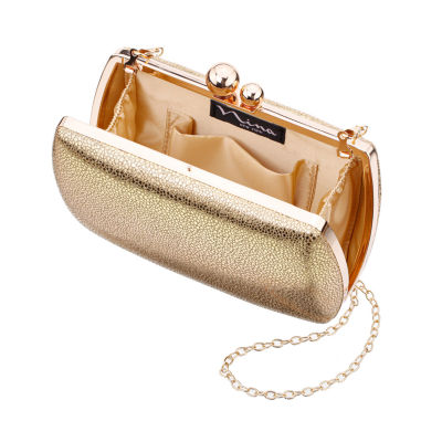 I. Miller Gallis Crackle Embossed Minaudiere Evening Bag