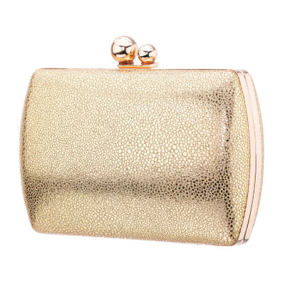 I. Miller Gallis Crackle Embossed Minaudiere Evening Bag