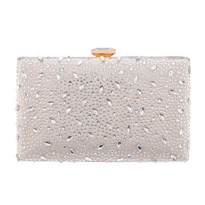 I. Miller Villie Crystal Pattern Minaudiere Evening Bag