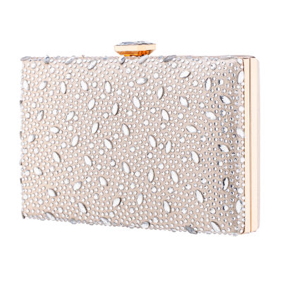 I. Miller Villie Crystal Pattern Minaudiere Evening Bag