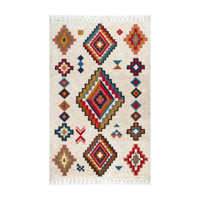 nuLoom Bohemian Tribal Tassel Area Rug