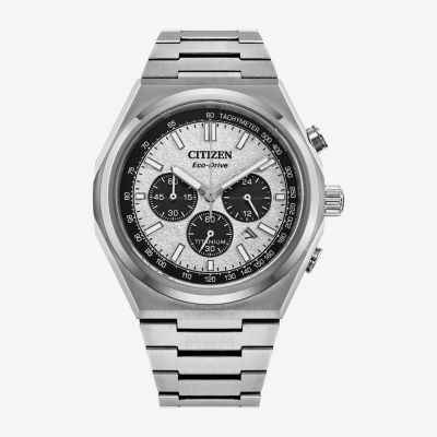 Citizen Mens Chronograph Silver Tone Bracelet Watch Ca4610-85a