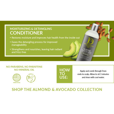 Design Essentials Almond & Avocado Moisturizing & Detangling Sulfate-Free Conditioner 32 oz.