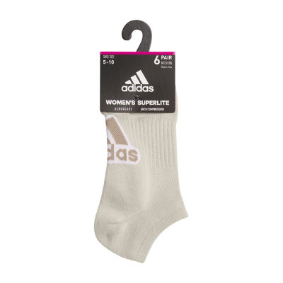 adidas Superlite 6 Pair No Show Socks Womens