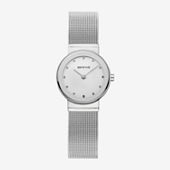 Bering Womens Watch 11125-000 Quartz White Dial 25mm Petite Mesh Stainless Steel BERING Ladies main image 4