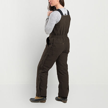 Berne Softstone Duck Womens Insulated Workwear Overalls, X-large, Brown