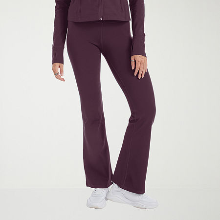 Champion Womens Soft Touch Flare Pull-On Pants, Large, Purple