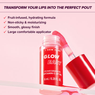 I Dew Care Glow Easy Lip Oil-Pomegranate Lip Balm/Treatments