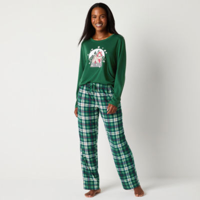North Pole Trading Co. Womens Crew Neck Long Sleeve Matching Family Pajama Sets