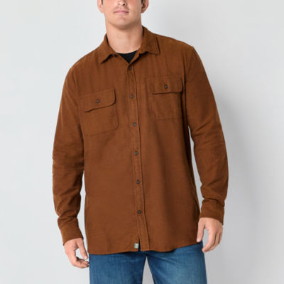 mutual weave Big and Tall Mens Classic Fit Long Sleeve Button-Down Shirt