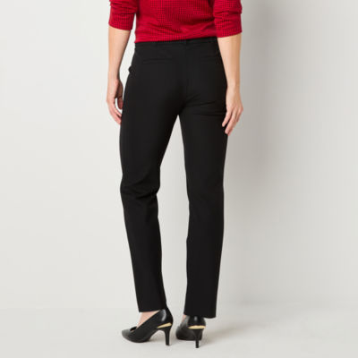 Liz Claiborne Womens Mid Rise Slim Pant