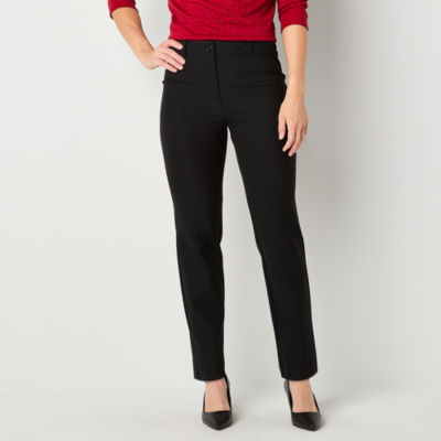 Liz Claiborne Womens Mid Rise Slim Pant