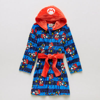 Little & Big Boys Knee Length Long Sleeve Super Mario Robe