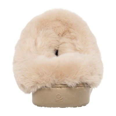 Cuddl Duds Microsuede With Moc Toe Womens Clog Slippers