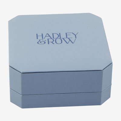 HADLEY & ROW Initial Womens Cubic Zirconia Pure Silver Over Brass 2-pc. Jewelry Set