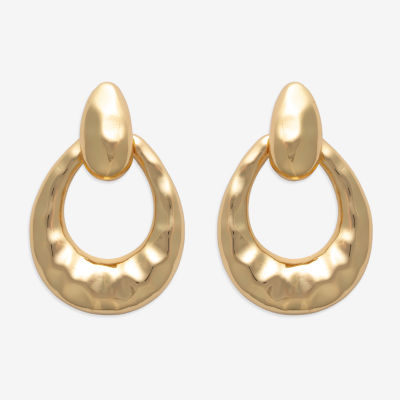 Bold Elements Gold Tone Womens Drop Earrings