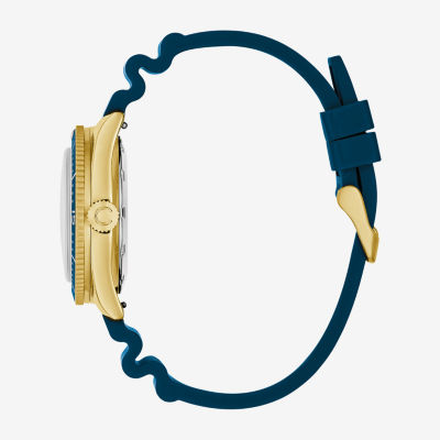 Caravelle Designed By Bulova Mens Blue Strap Watch 44b129, Color