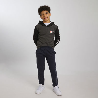 Champion Big Kid Boys Cuffed Mid Rise Regular Fit Fleece Jogger Pant