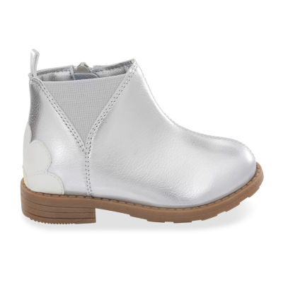 Carter's Toddler Girls Elia Flat Heel Booties, Color: Silver