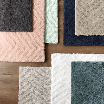 Fieldcrest Luxury Sculpted Reversible Bath Rug