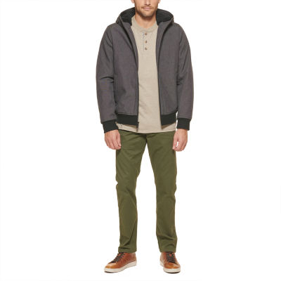 Dockers Mens Soft Shell Sherpa Bomber Jacket