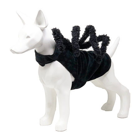 Pet Life Creepy Webs' Holiday Spider Dog Pet Costumes, Small, Black