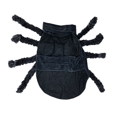 Pet Life Creepy Webs' Holiday Spider Dog Pet Costumes, Small, Black