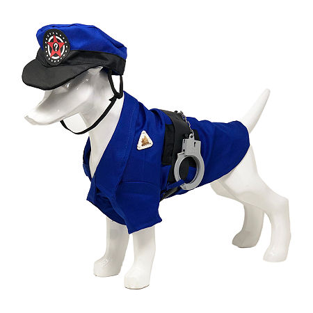 Pet Life Pawlice Pawtrol' Police Uniform Dog Pet Costumes, X-small, Blue