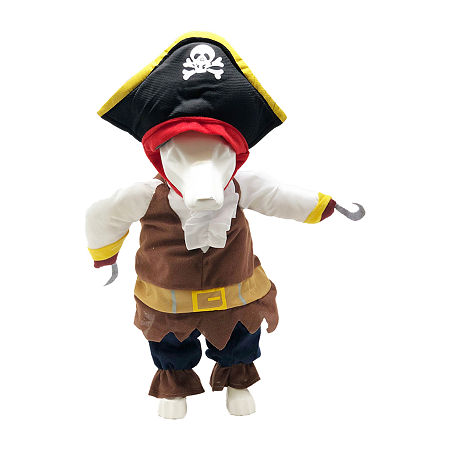 Pet Life Captain Snuggles' Pirate Uniform Dog Pet Costumes, Medium, Blue