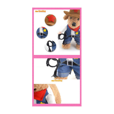 Pet Life Rodeo Bones' Cowboy Uniform Dog Costume