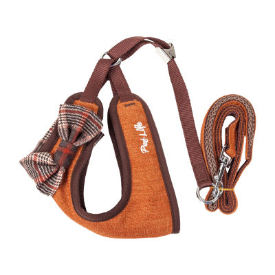 Pet Life Luxe 'Pawsh' 2-In-1 Mesh Reversed Adjustable-Leash W/ Fashion Bowtie Dog Harness