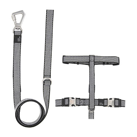 Pet Life Escapade' Outdoor Series 2-In-1 Convertible Leash Dog Pet Harnesses, Large, Gray