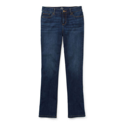 St. John's Bay Womens Mid Rise Straight Leg Jean