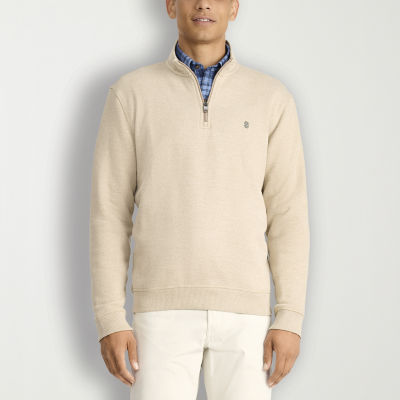 Essentials Men's Full-Zip Fleece Mock Neck Sweatshirt