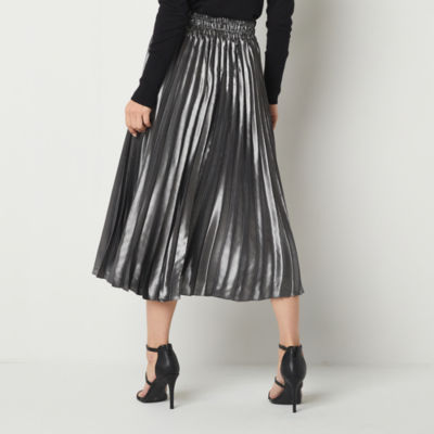 Worthington Womens Mid Rise Long Pleated Skirt