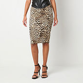 Jcpenney cheetah skirt hotsell