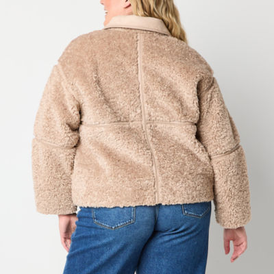 a.n.a Plus Faux Shearling Midweight Coat