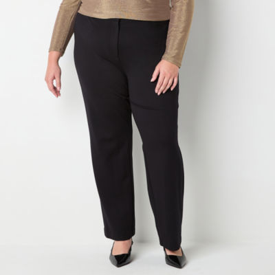 Worthington Plus Womens Straight Trouser