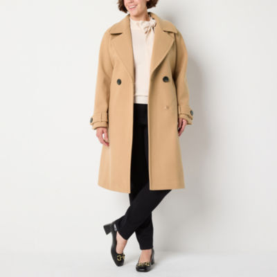 Liz Claiborne Belted Midweight Peacoat