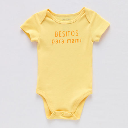 Okie Dokie Baby Unisex Round Neck Short Sleeve Bodysuit, Newborn, Yellow