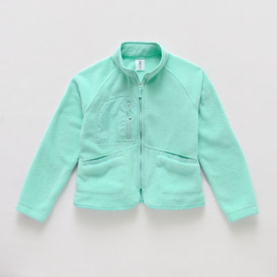 Xersion Little & Big Girls Lightweight Sherpa Jacket