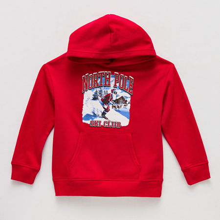 Thereabouts Little & Big Boys Fleece Hoodie, Xl (18-20) Husky, Red