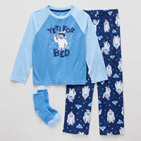 Little & Big Boys 3-pc. Pajama Set, Large, Blue